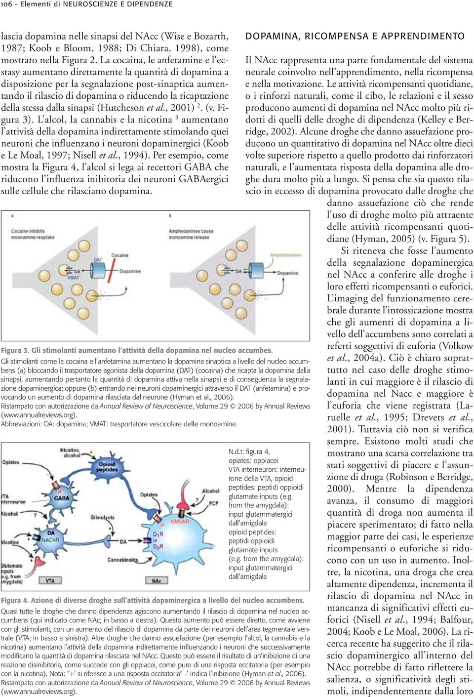 della stessa dalla sinapsi (Hutcheson et al., 2001) 2. (v. Figura 3).