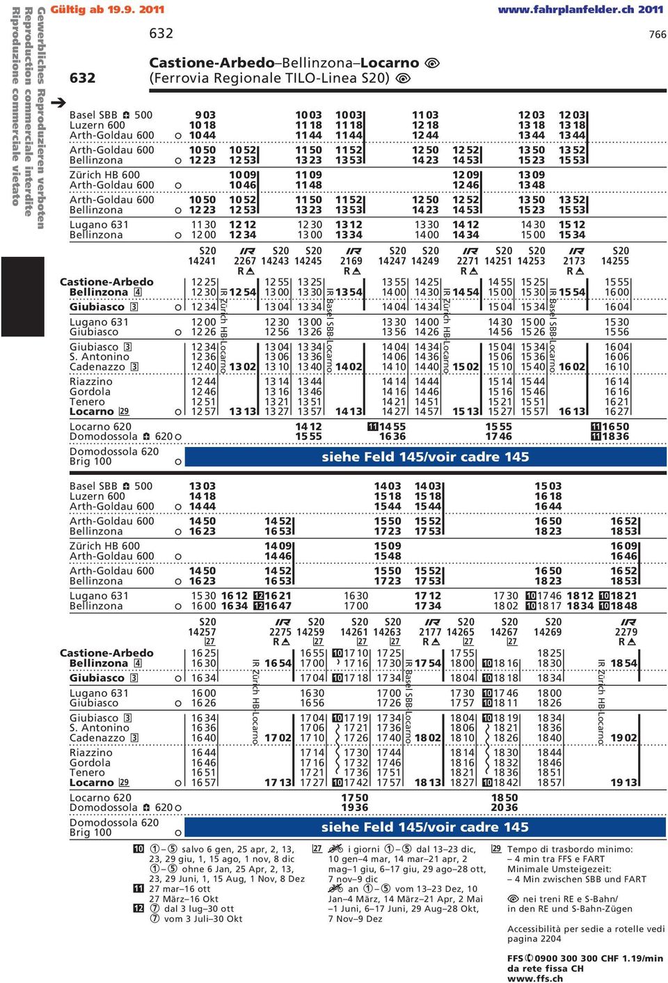 2 67 S 243 S 2 29 S S 247 2 ", siehe Feld 5/voir cadre 9 71 www.fahrplanfelder.