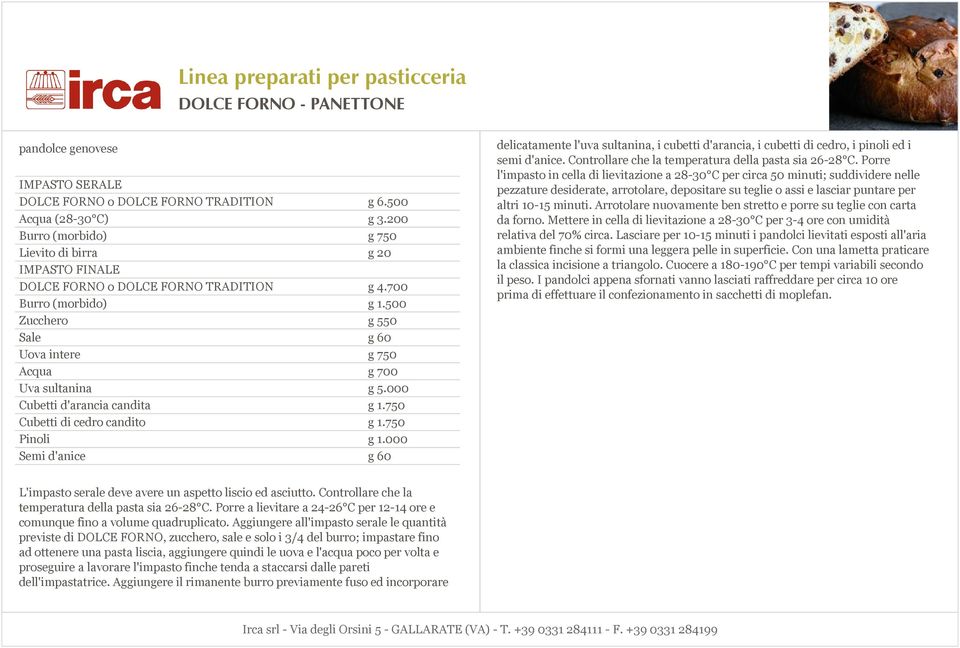 Controllare che la temperatura della pasta sia 26-28 C.