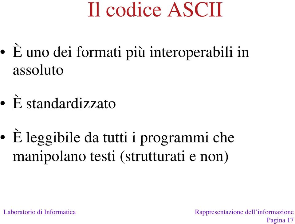 standardizzato di È leggibile da tutti i