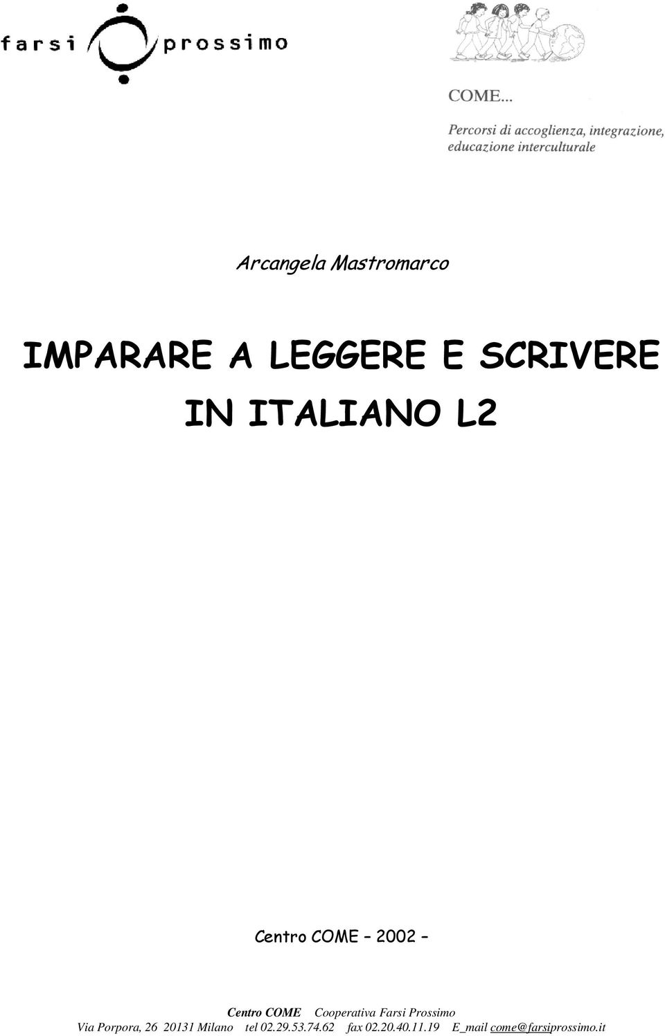 Imparare A Leggere E Scrivere In Italiano L2 Pdf Download