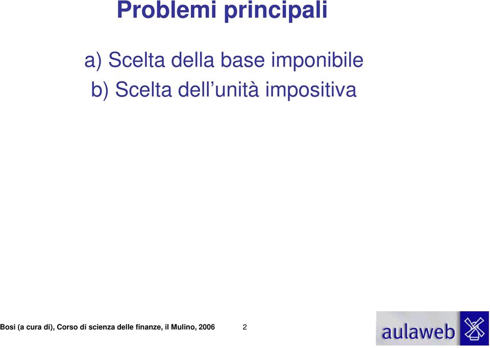 impositiva Bosi (a cura di), Corso di