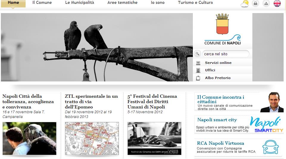 Step 1: Accesso ai Servizi online del Comune di Napoli