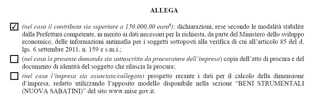 Qualora l importo del finanziamento superi il limite di 1.900.