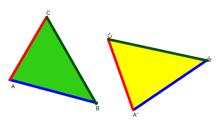 SECONDO CRITERIO DI CONGRUENZA (A-L-A): due triangoli sono congruenti se hanno due angoli corrispondenti congruenti e il lato
