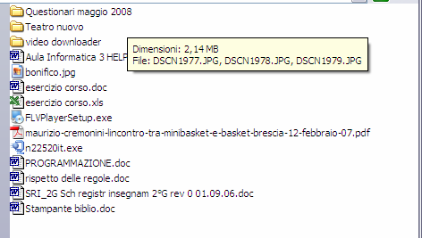 una determinata applicazione, grazie alla quale riesce ad aprire quel file (documento): ossia definisce il tipo (o formato) del file E possibile cambiare l estensione, windows in tal senso si fida di