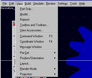 0HQDWHQGLQD9LHZ View ½ Visualizza la sola parte selezionata; ½ Visualizza tutti gli elementi di un modello; ½ Riaggiornamento della schermata attiva; ½ Scelta delle finestre e barre di comando da