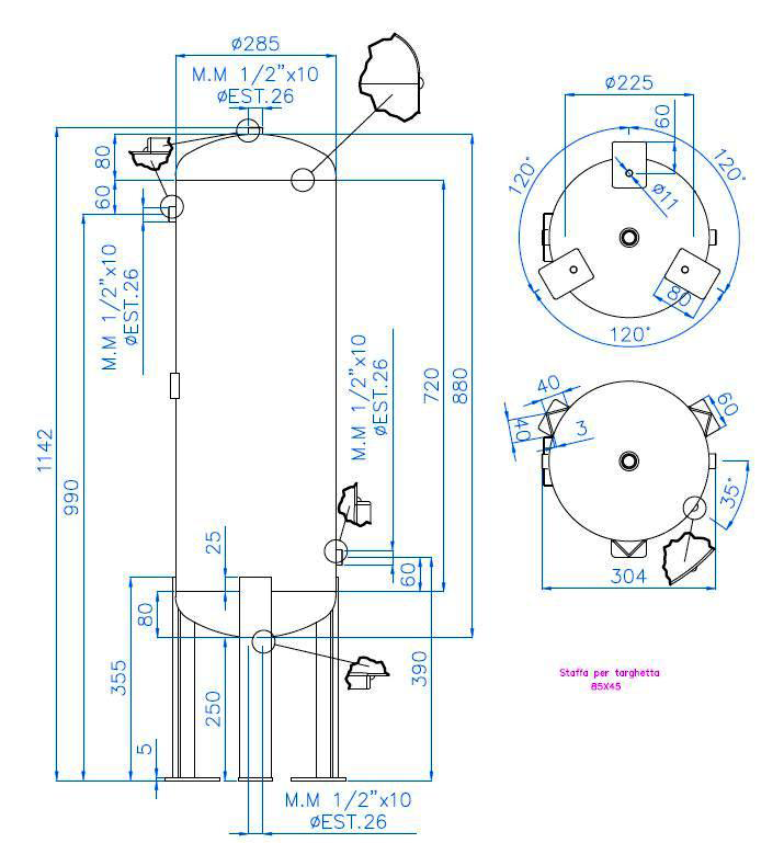 50 Lt verticale -