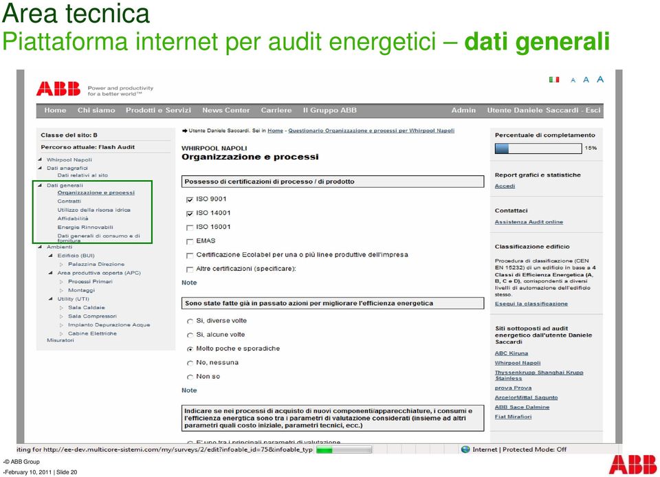 per audit energetici