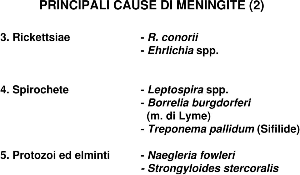 - Borrelia burgdorferi (m.