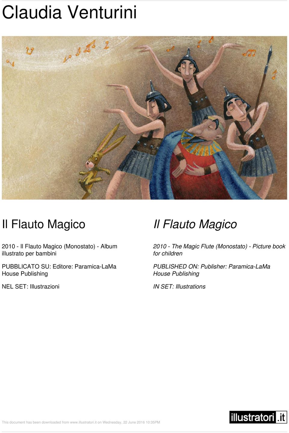 2010 - The Magic Flute (Monostato) - Picture