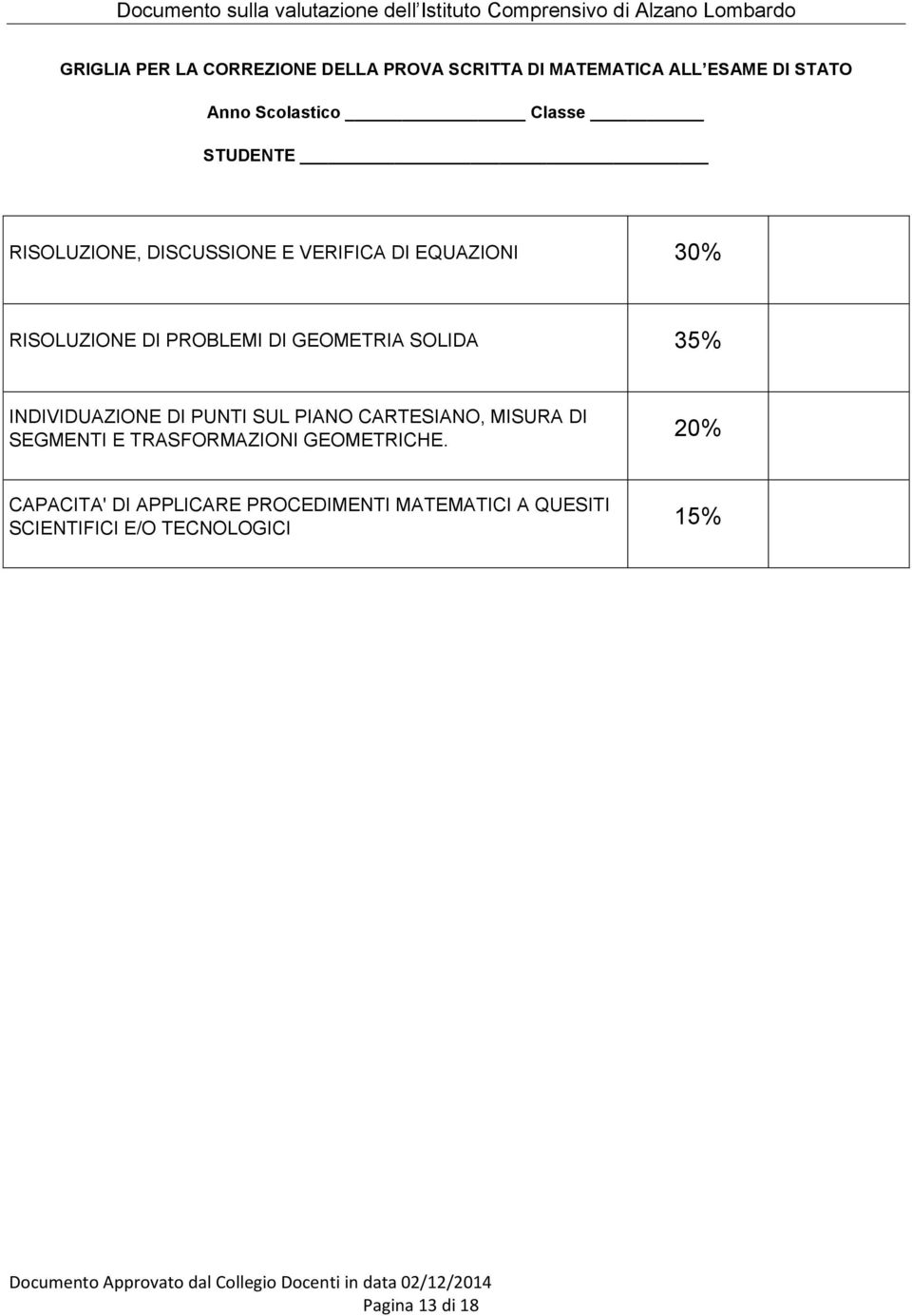 SOLIDA 35% INDIVIDUAZIONE DI PUNTI SUL PIANO CARTESIANO, MISURA DI SEGMENTI E TRASFORMAZIONI