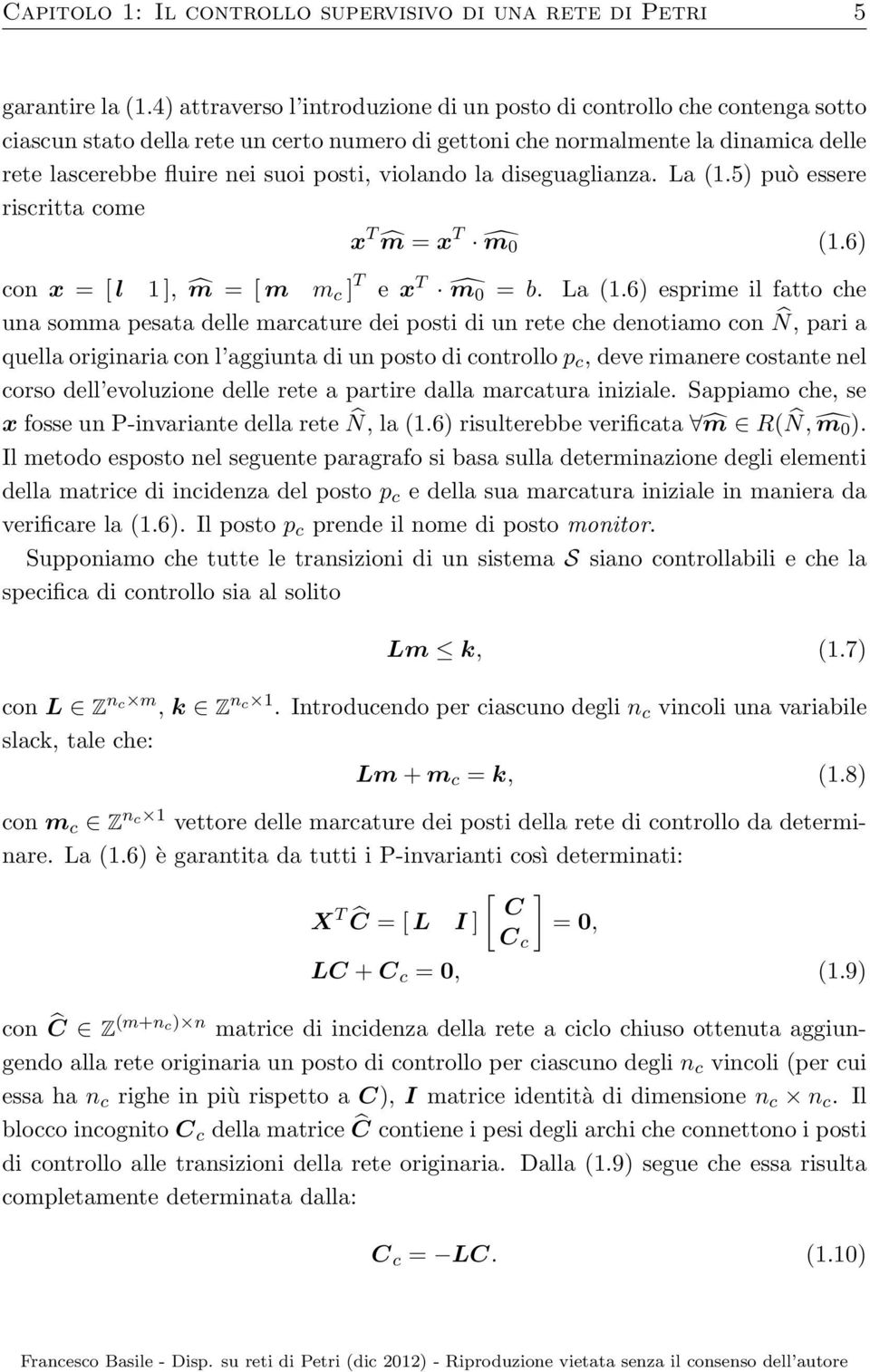 violando la diseguaglianza. La (1.