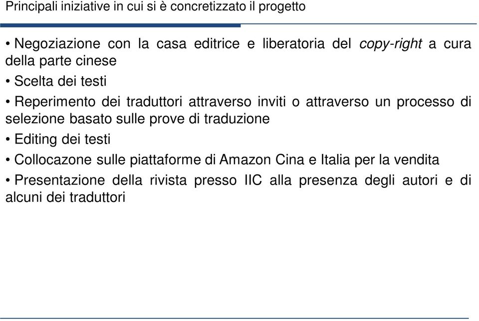 processo di selezione basato sulle prove di traduzione Editing dei testi Collocazone sulle piattaforme di Amazon