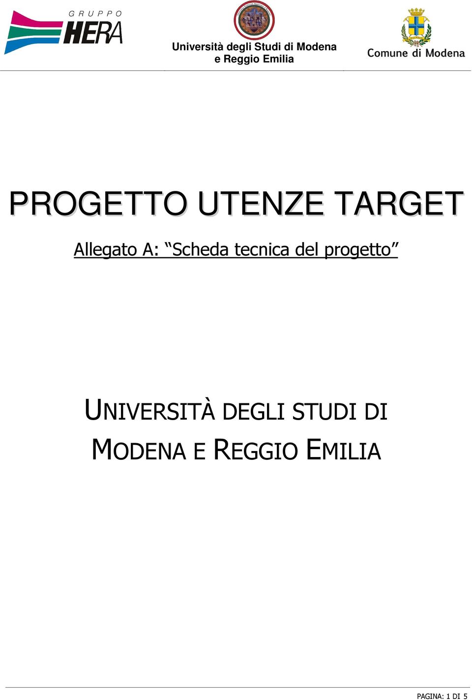 UNIVERSITÀ DEGLI STUDI DI