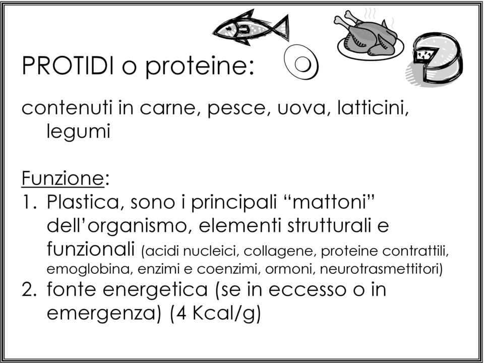 funzionali (acidi nucleici, collagene, proteine contrattili, emoglobina, enzimi e