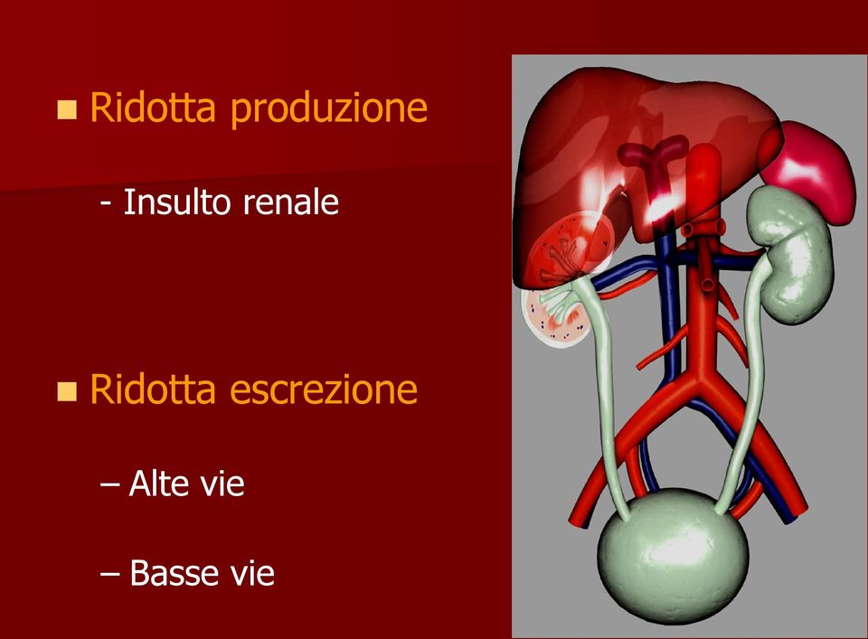 Ridotta escrezione