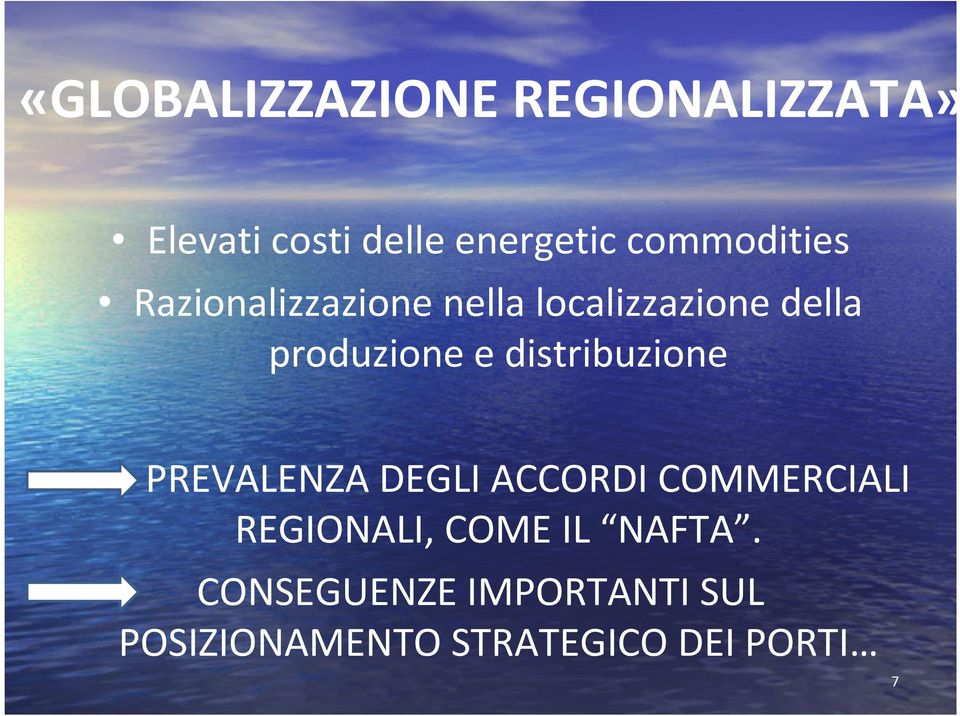 e distribuzione PREVALENZA DEGLI ACCORDI COMMERCIALI REGIONALI, COME