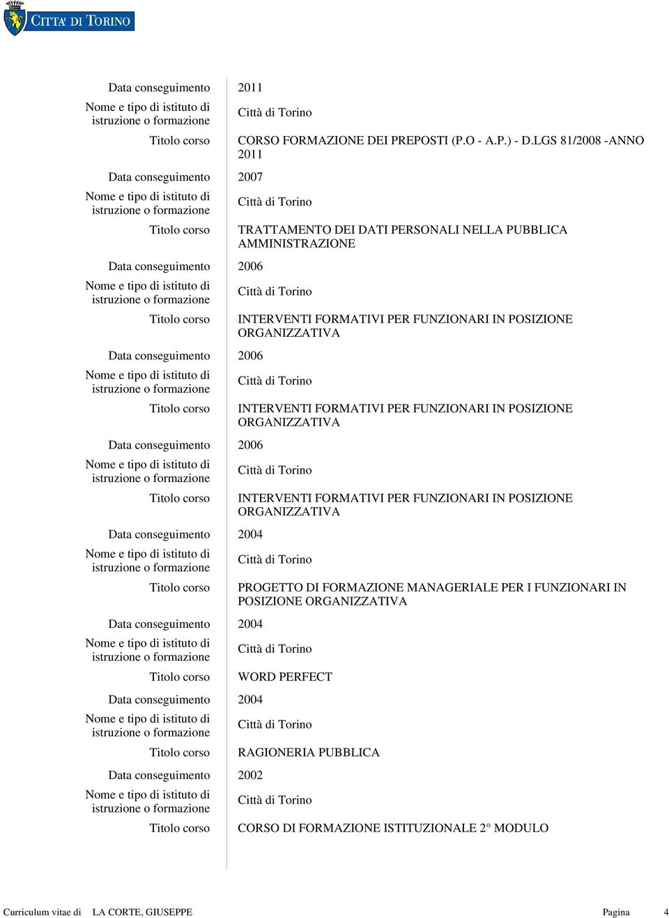 PUBBLICA AMMINISTRAZIONE PROGETTO DI FORMAZIONE MANAGERIALE PER I