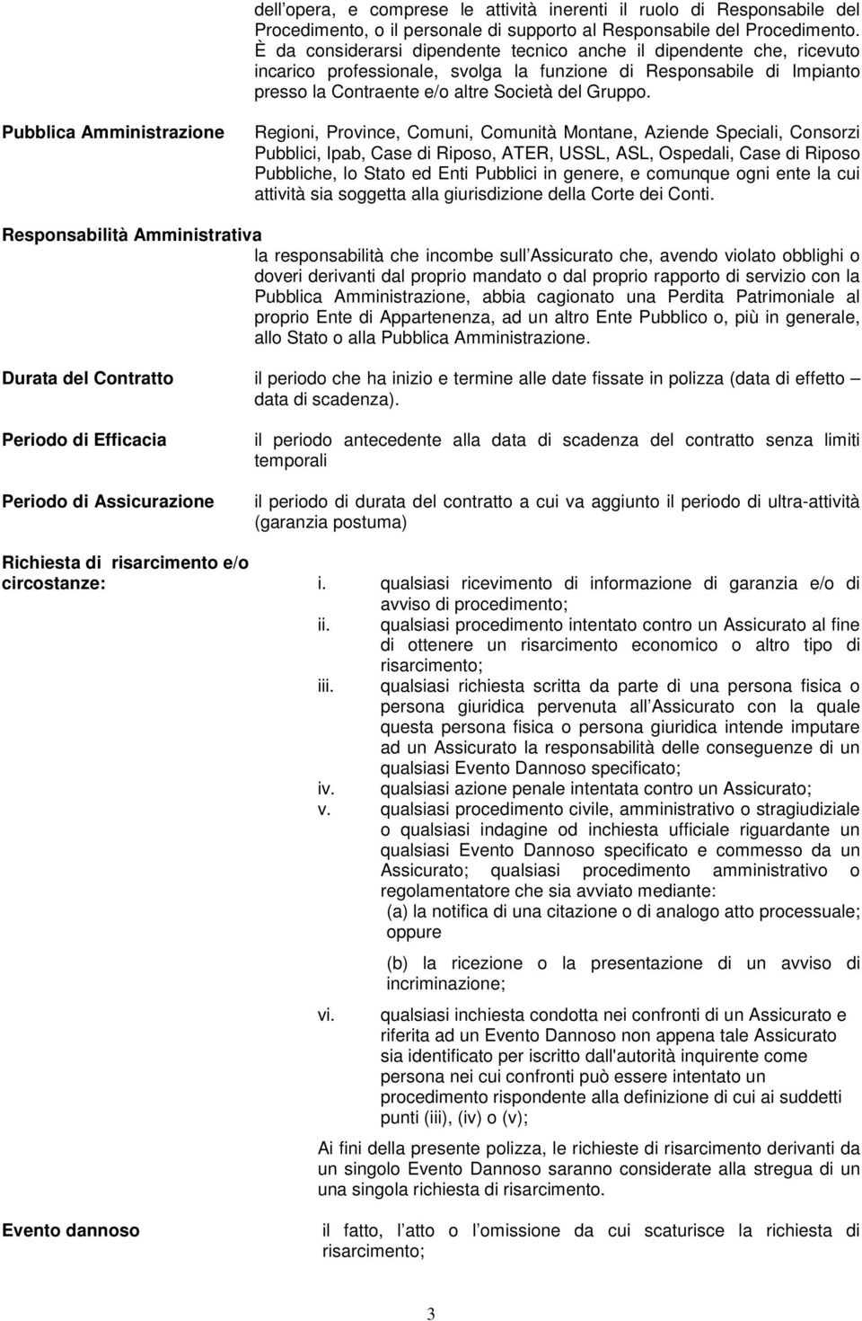 Pubblica Amministrazione Regioni, Province, Comuni, Comunità Montane, Aziende Speciali, Consorzi Pubblici, Ipab, Case di Riposo, ATER, USSL, ASL, Ospedali, Case di Riposo Pubbliche, lo Stato ed Enti