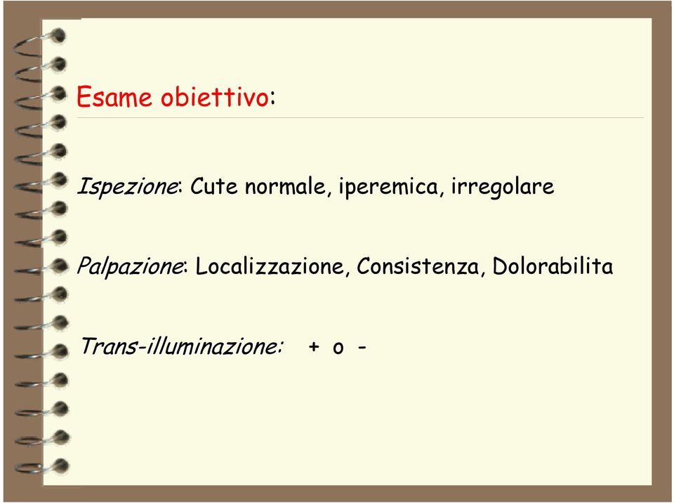 Palpazione: Localizzazione,