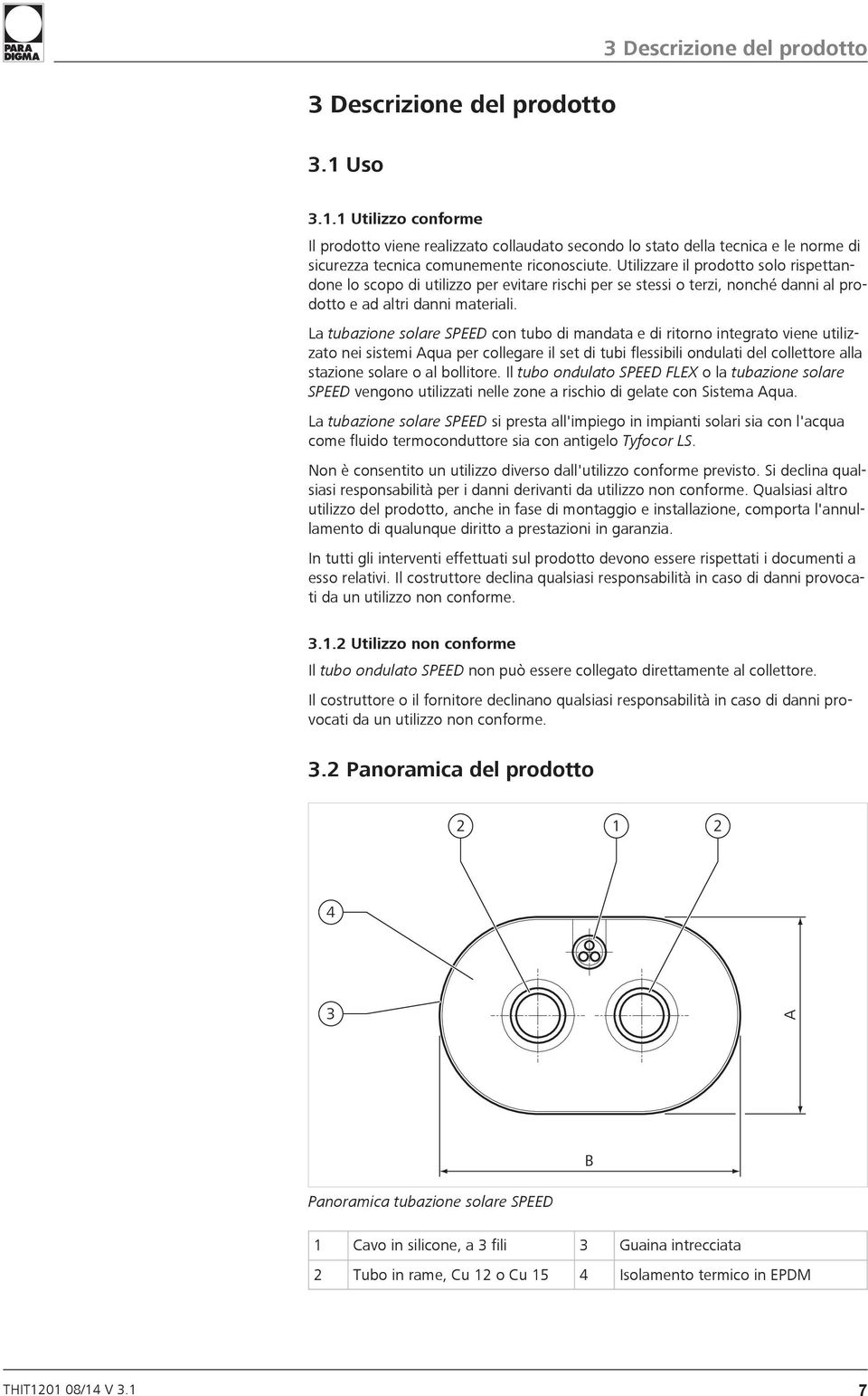 La tubazione solare SPEED con tubo di mandata e di ritorno integrato viene utilizzato nei sistemi Aqua per collegare il set di tubi flessibili ondulati del collettore alla stazione solare o al