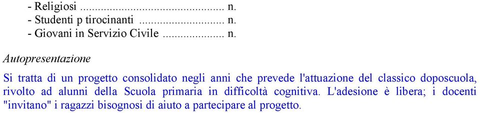 - Giovani in Servizio Civile... n.