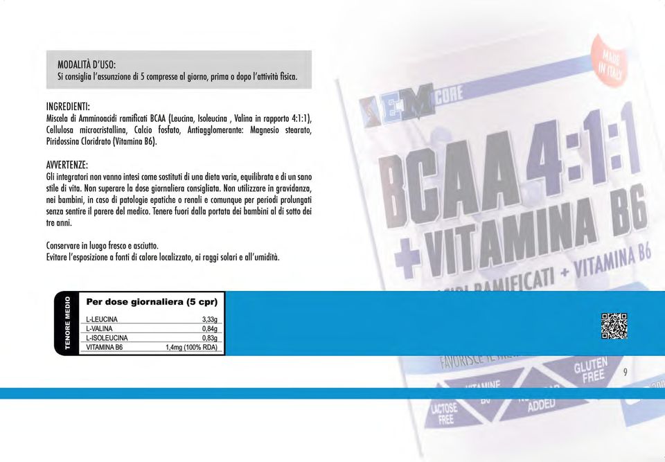 Cloridrato (Vitamina 86). AWERTENZE: Gli integratori non vanno intesi come sostituti di una dieta varia, equilibrata e di un sano stile di vita. Non superare la dose giornaliera consigliata.