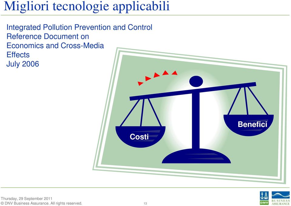 Control Reference Document on Economics