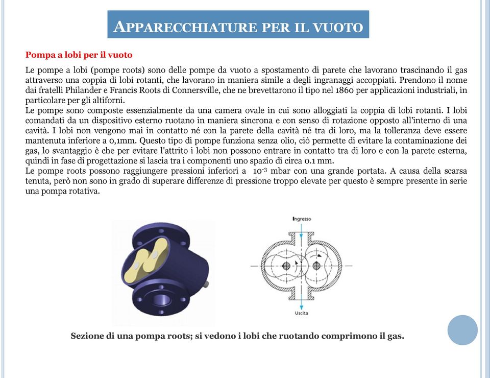 Prendono il nome dai fratelli Philander e Francis Roots di Connersville, che ne brevettarono il tipo nel 1860 per applicazioni industriali, in particolare per gli altiforni.