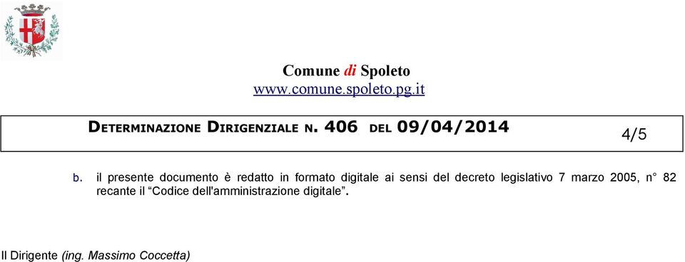 digitale ai sensi del decreto legislativo 7