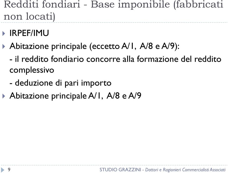 reddito fondiario concorre alla formazione del reddito