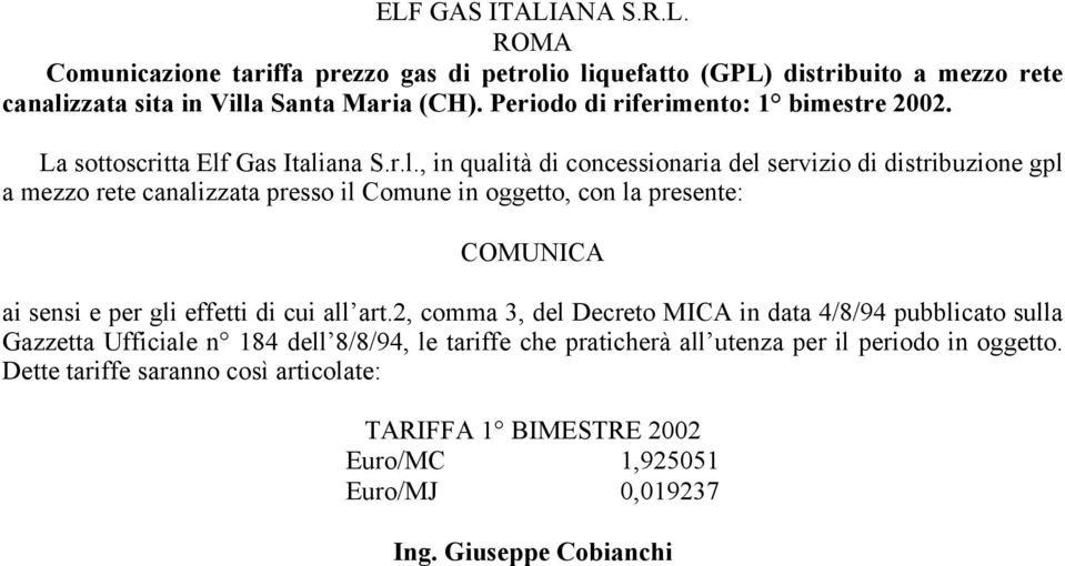 Gas Itali