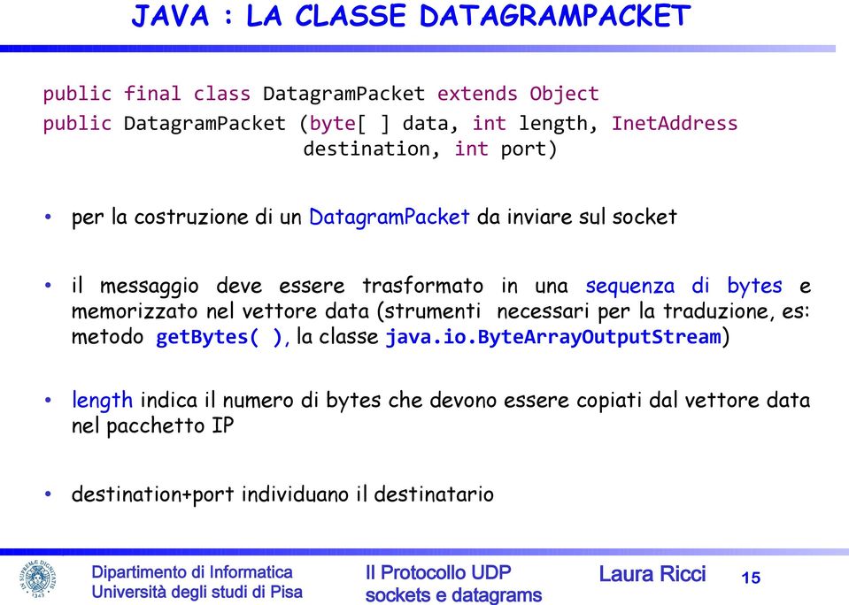 bytes e memorizzato nel vettore data (strumenti necessari per la traduzion