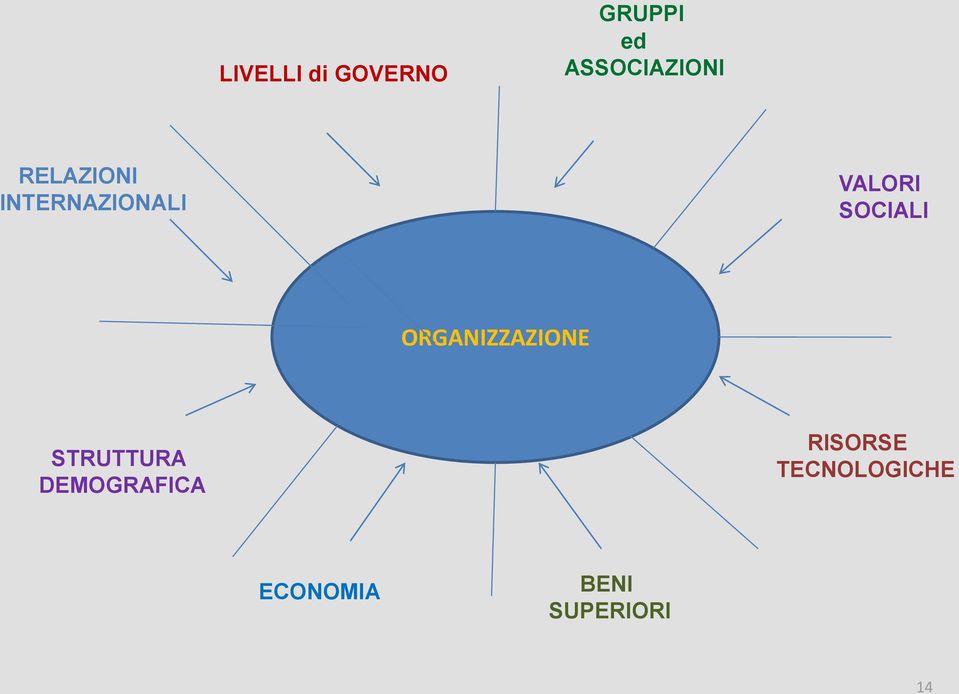 ORGANIZZAZIONE STRUTTURA DEMOGRAFICA