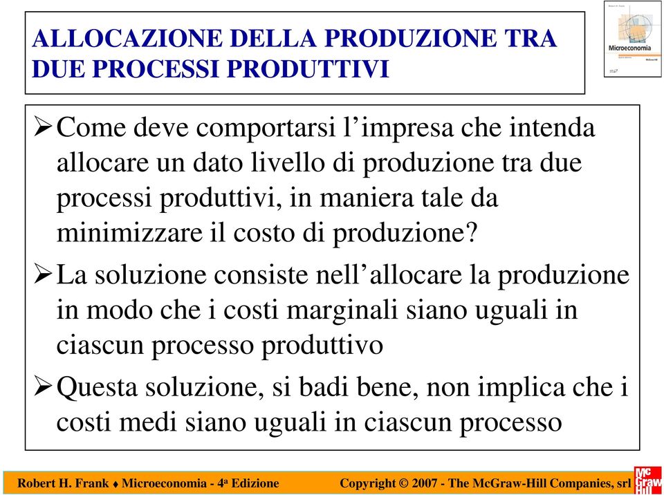 produzione?