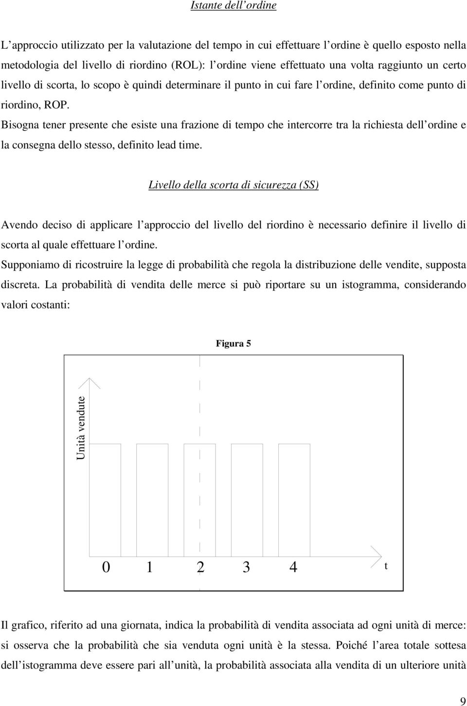 Bisogna tener presente che esiste una frazione di tempo che intercorre tra la richiesta dell ordine e la consegna dello stesso, definito lead time.