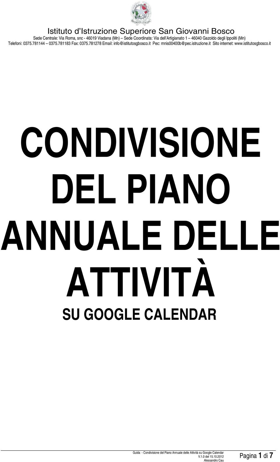 ATTIVITÀ SU GOOGLE