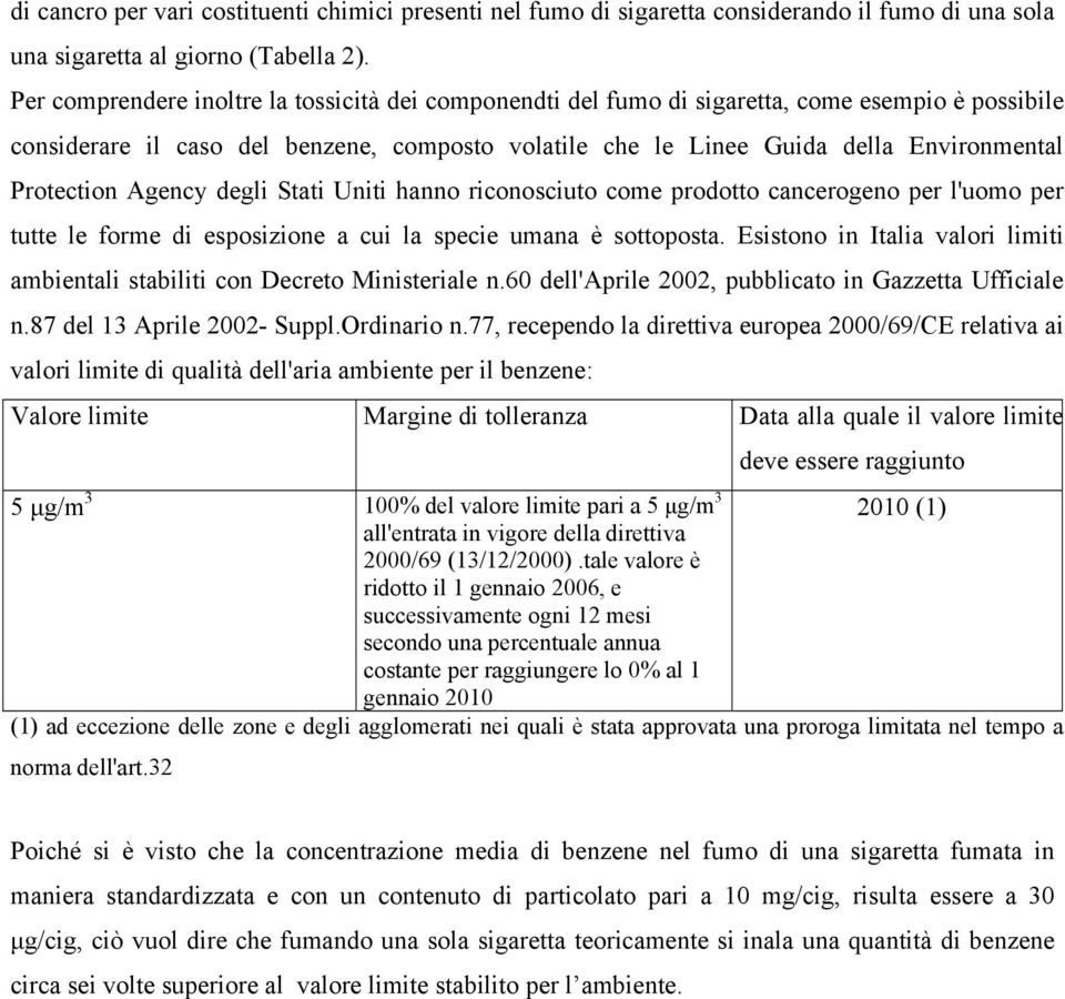 Protection Agency degli Stati Uniti hanno riconosciuto come prodotto cancerogeno per l'uomo per tutte le forme di esposizione a cui la specie umana è sottoposta.