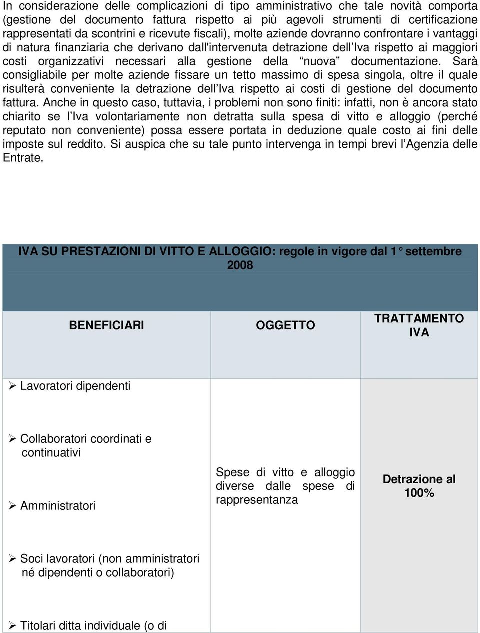 gestione della nuova documentazione.