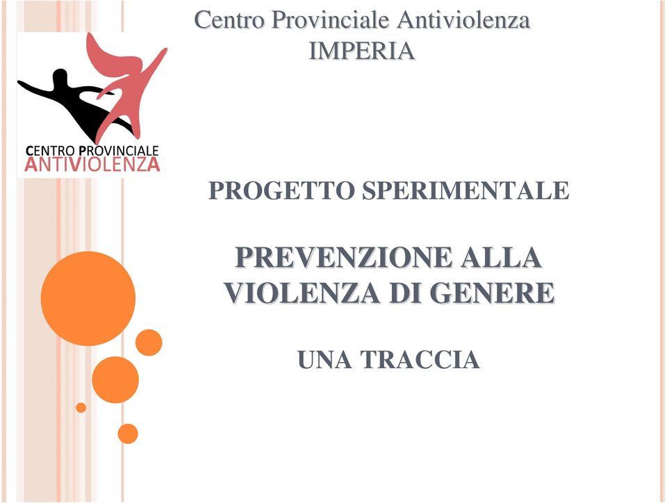 PROGETTO SPERIMENTALE