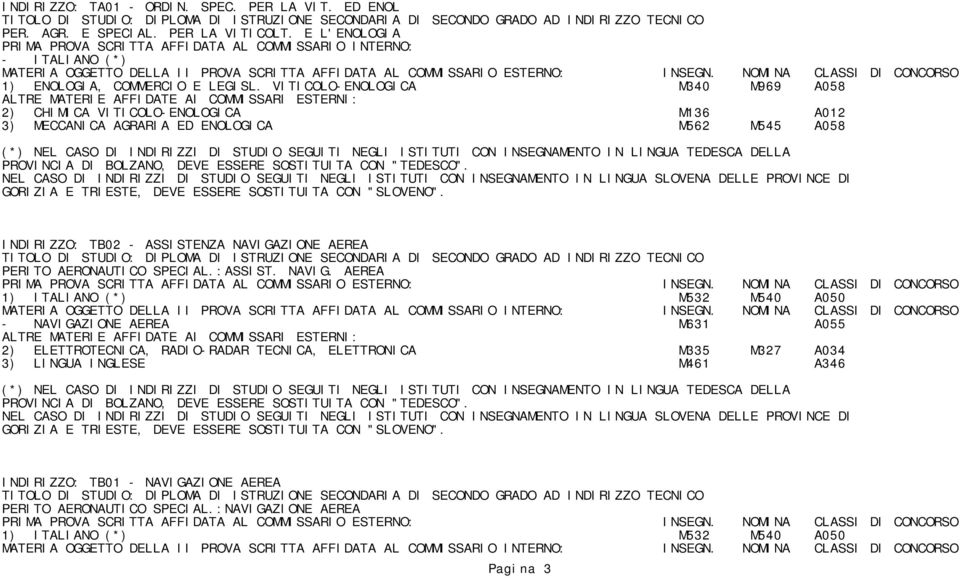 NAVIGAZIONE AEREA PERITO AERONAUTICO SPECIAL.:ASSIST. NAVIG.