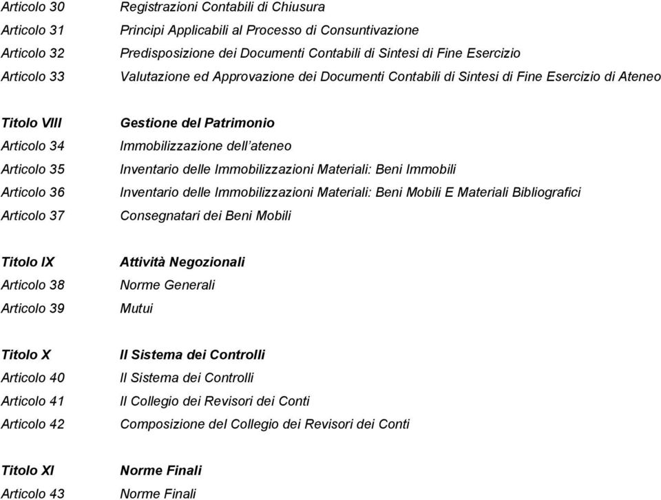 Immobilizzazione dell ateneo Inventario delle Immobilizzazioni Materiali: Beni Immobili Inventario delle Immobilizzazioni Materiali: Beni Mobili E Materiali Bibliografici Consegnatari dei Beni Mobili