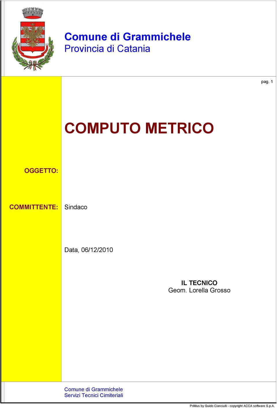 06/12/2010 IL TECNICO Geom.