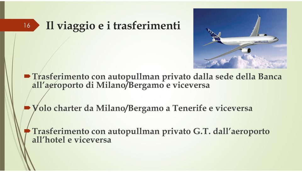 viceversa Volo charter da Milano/Bergamo a Tenerife e viceversa