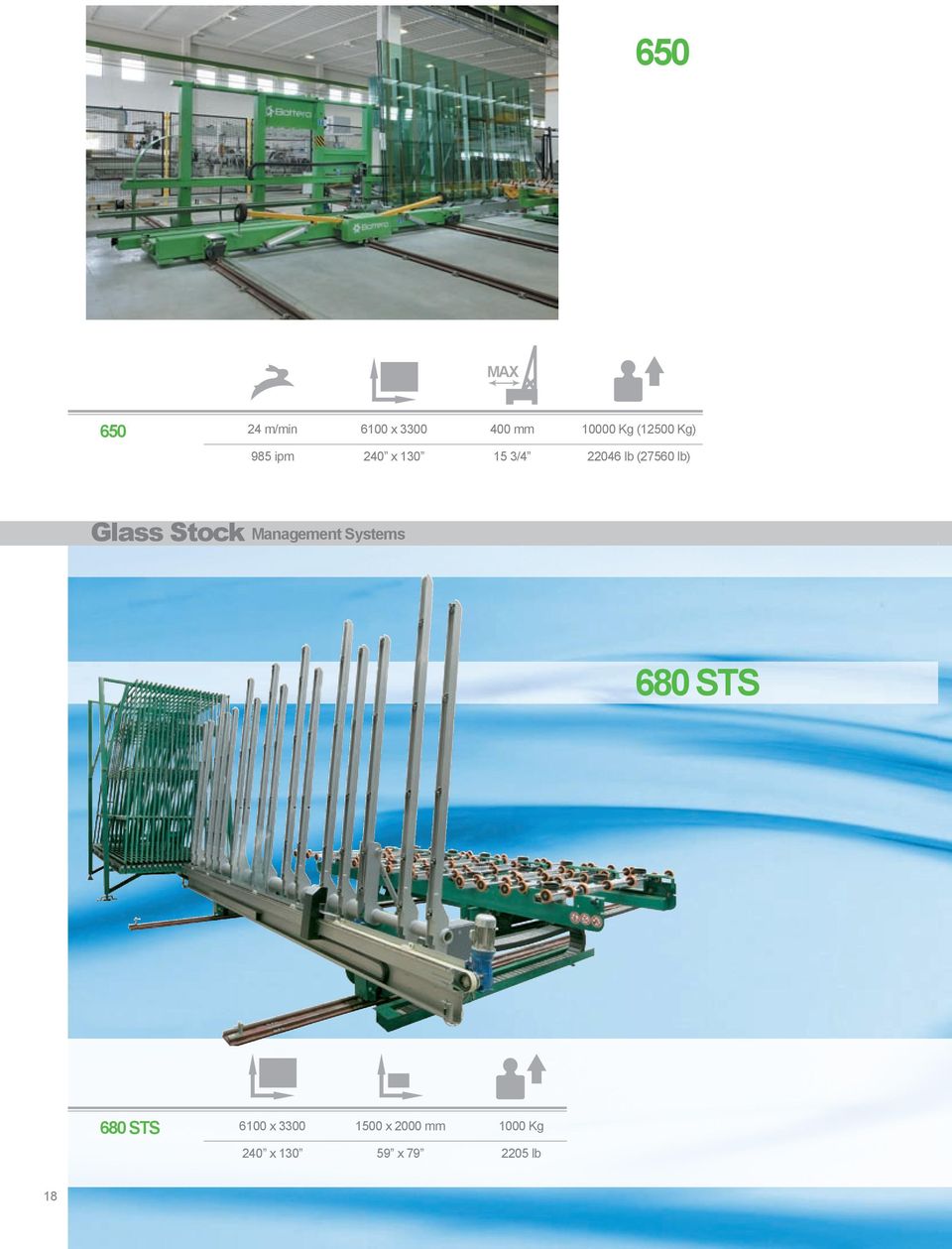 Glass Stock Management Systems 680 STS 680 STS