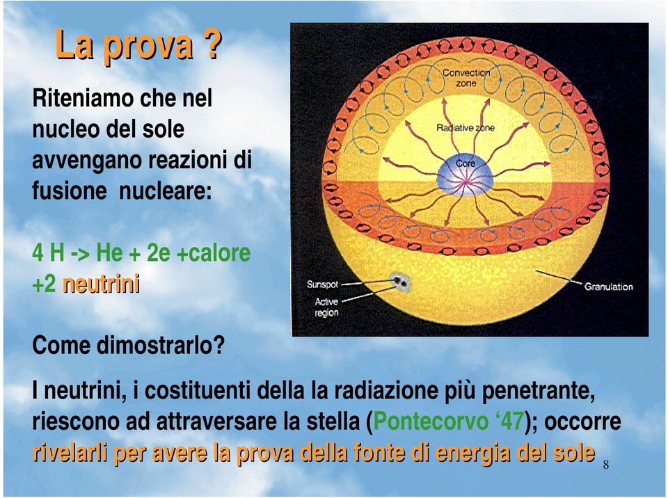 He + 2e +calore +2 neutrini Come dimostrarlo?