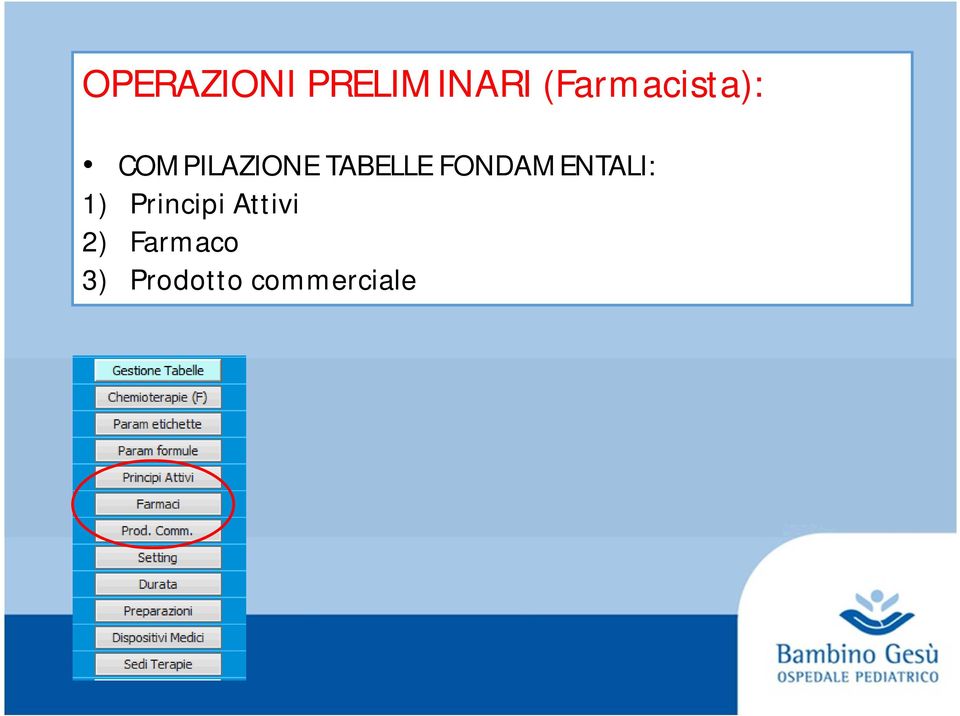 TABELLE FONDAMENTALI: 1)