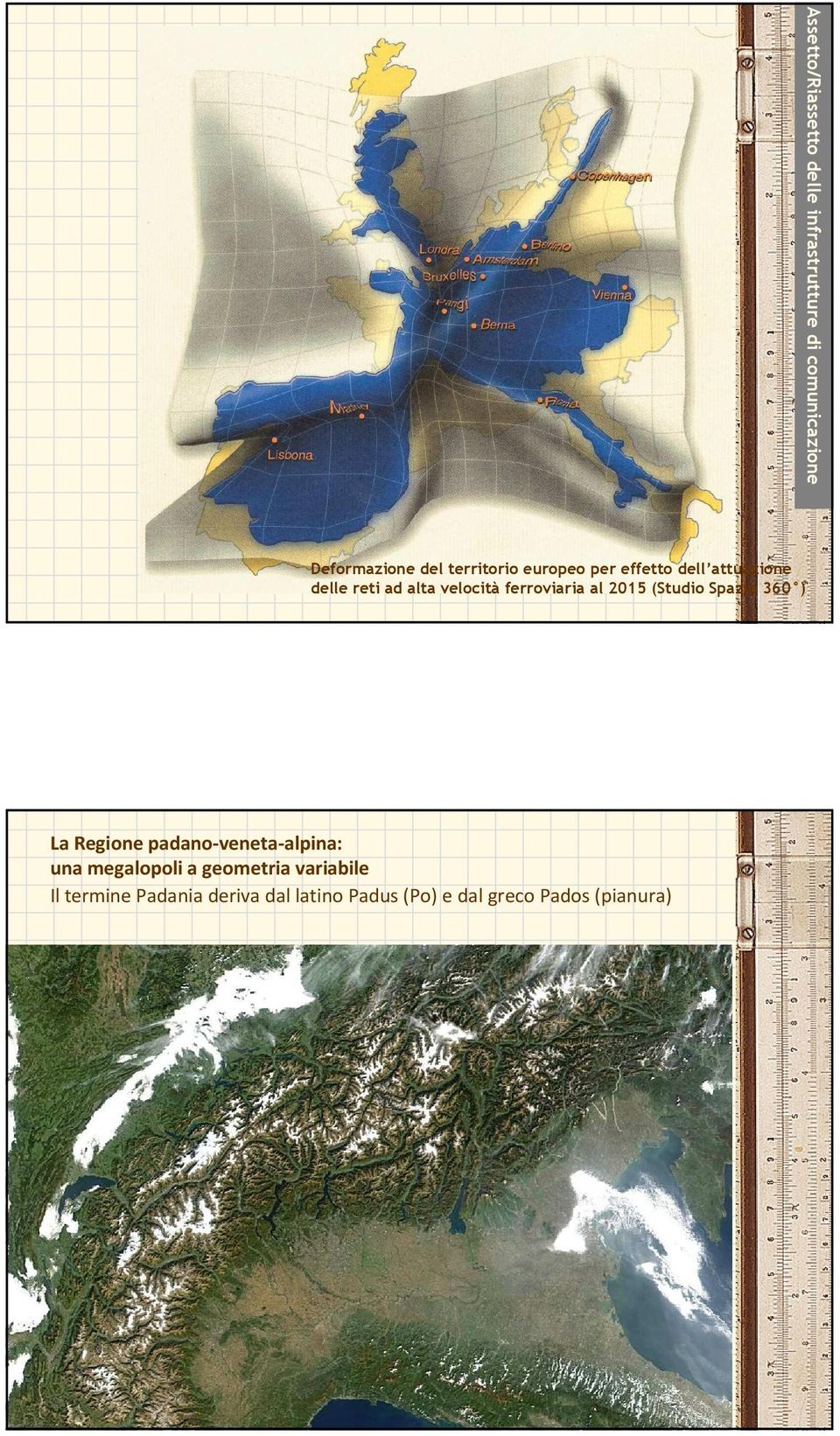 ferroviaria al 2015 (Studio Spazio 360 ) La Regione padano-veneta-alpina: una