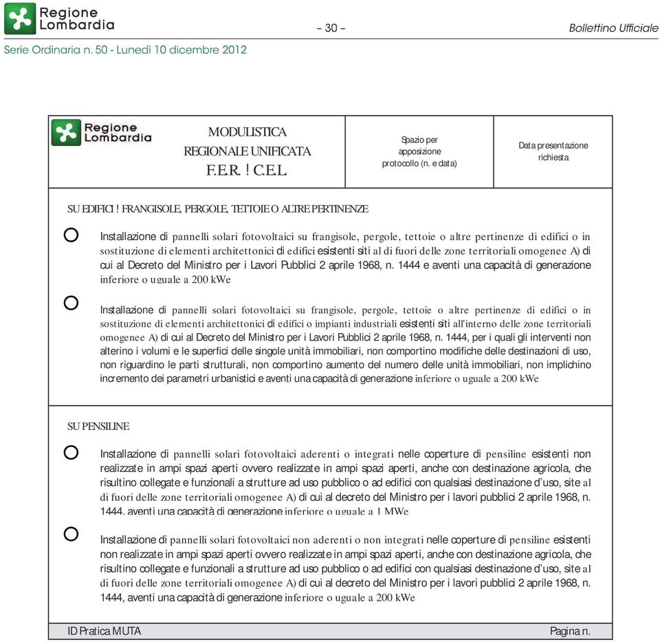 architettonici di edifici esistenti siti al di fuori delle zone territoriali omogenee A) di cui al Decreto del Ministro per i Lavori Pubblici 2 aprile 1968, n.